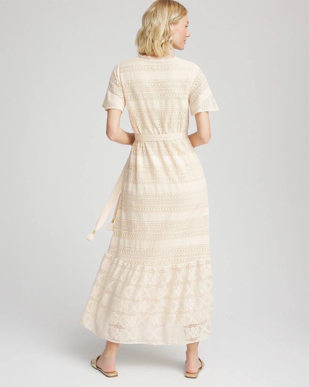 Chico's - Crochet-Lace Maxi Dress