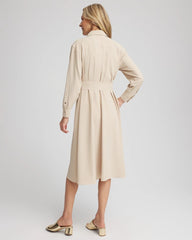 Chico's - Twill Belted Midi Shirtdress