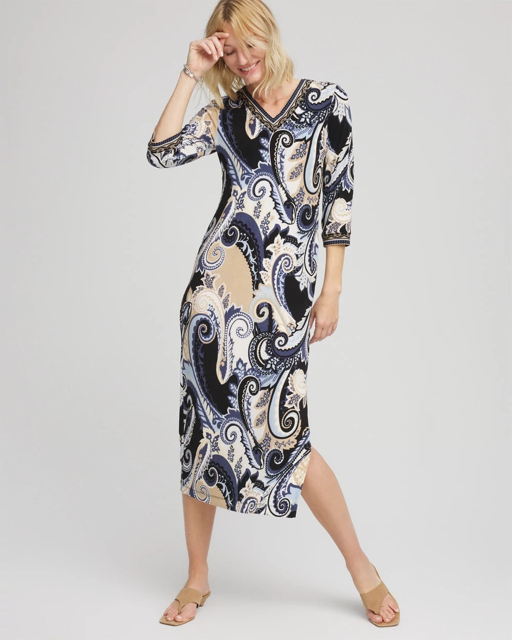 Chico's - Petite Travelers™ Paisley Maxi Dress