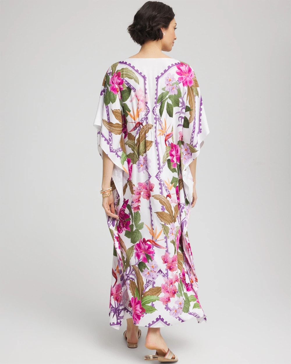 Chico's - Petite Island Cinch-Waist Kaftan Dress