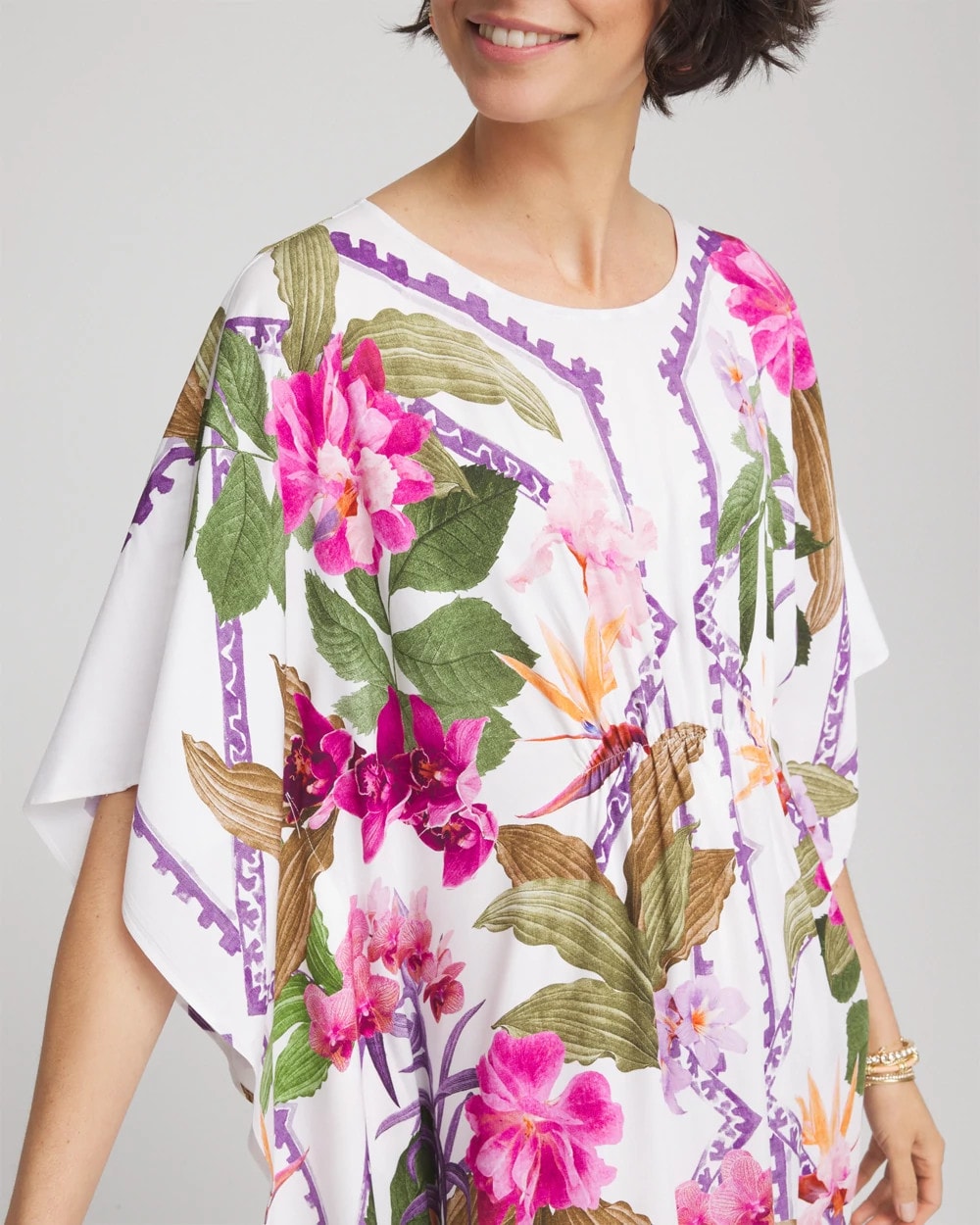 Chico's - Petite Island Cinch-Waist Kaftan Dress