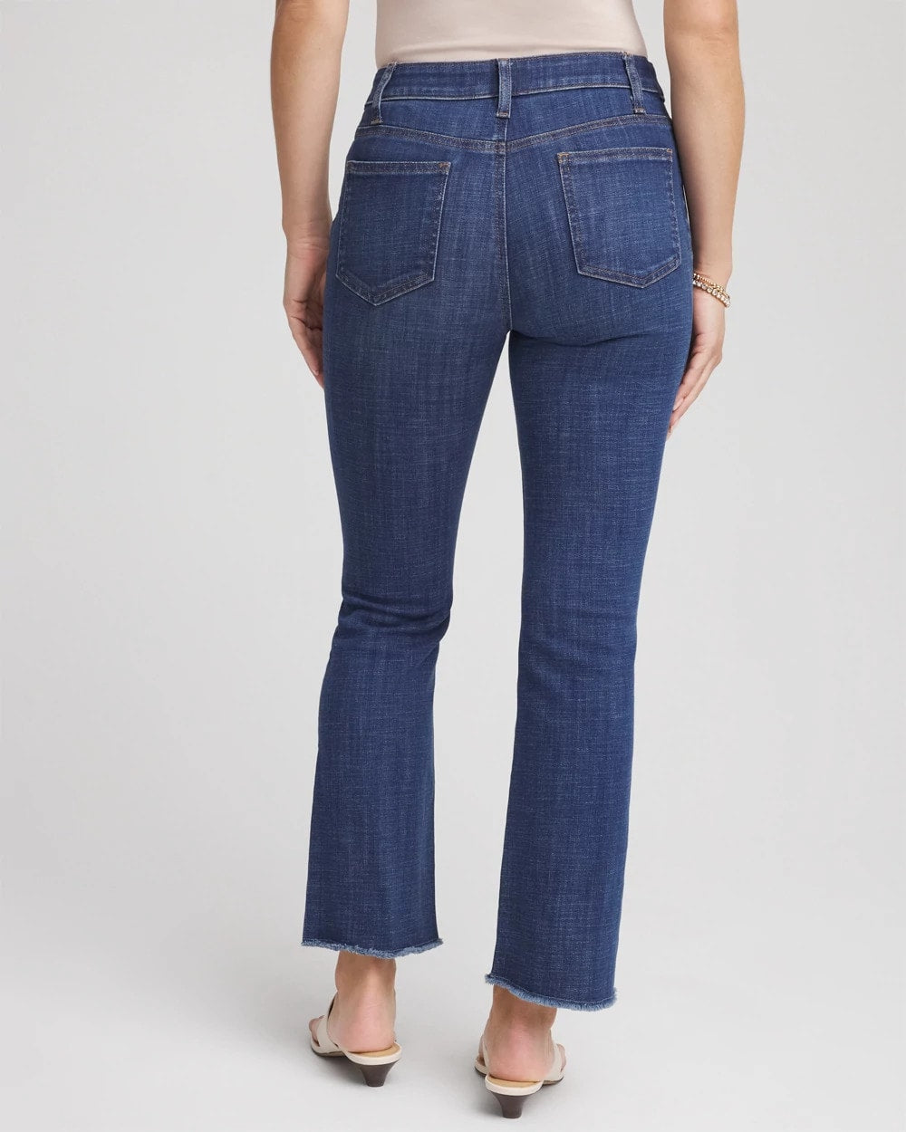 Chico's - Petite Girlfriend Fray Hem Kick Flares