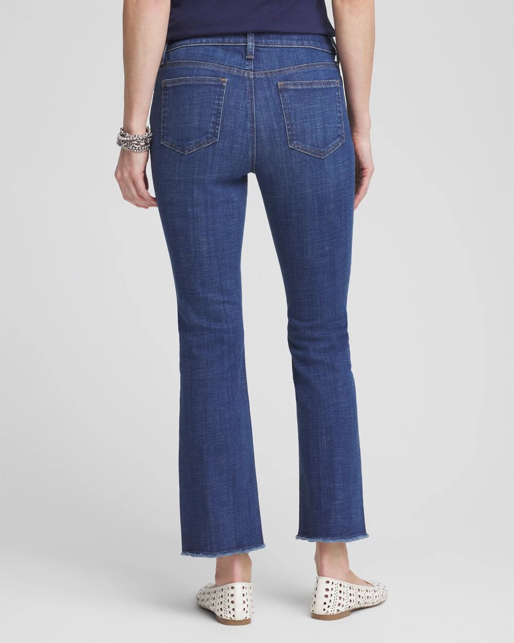 Chico's - Petite Girlfriend Fray Hem Kick Flares