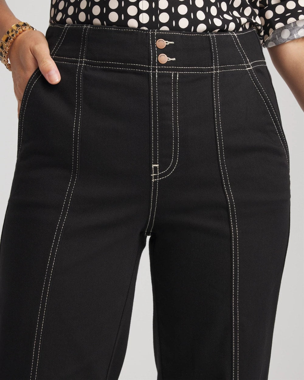 Chico's - Petite Pull-On Wide-Leg Jeans