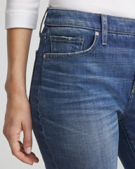 Chico's - Petite Girlfriend Frayed Flared Jeans