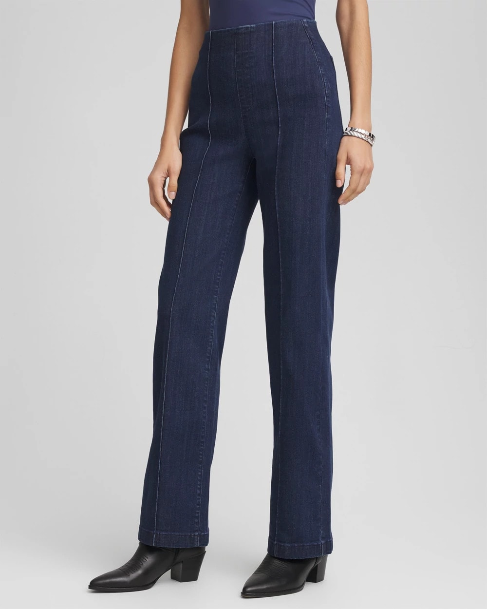 Chico's - Petite Pull-On Wide-Leg Trouser Jeans