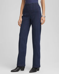 Chico's - Petite Pull-On Wide-Leg Trouser Jeans