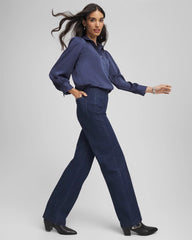 Chico's - Petite Pull-On Wide-Leg Trouser Jeans