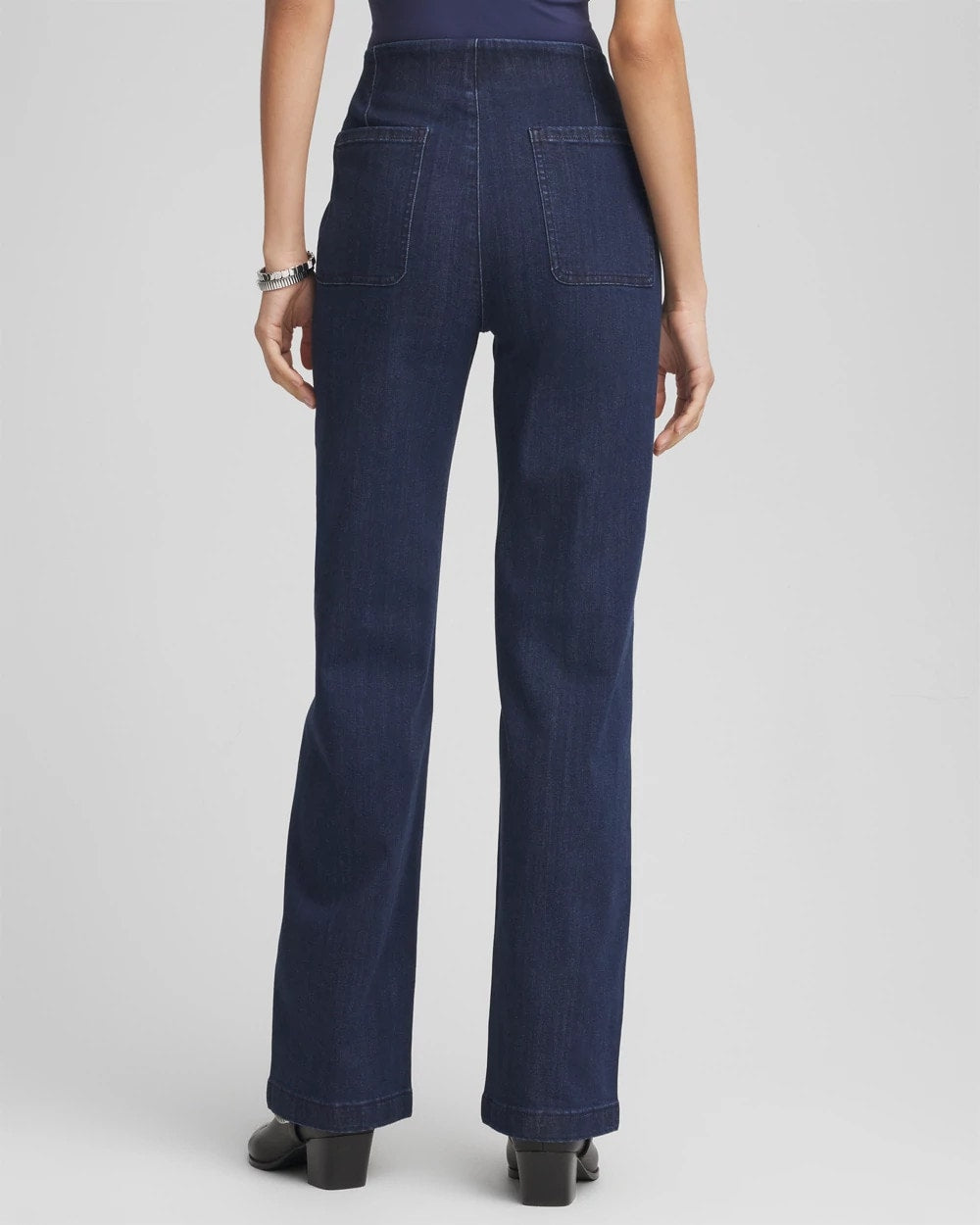 Chico's - Petite Pull-On Wide-Leg Trouser Jeans