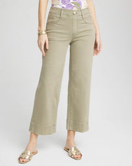 Chico's - Petite Pull-On Wide-Leg Cropped Jeans