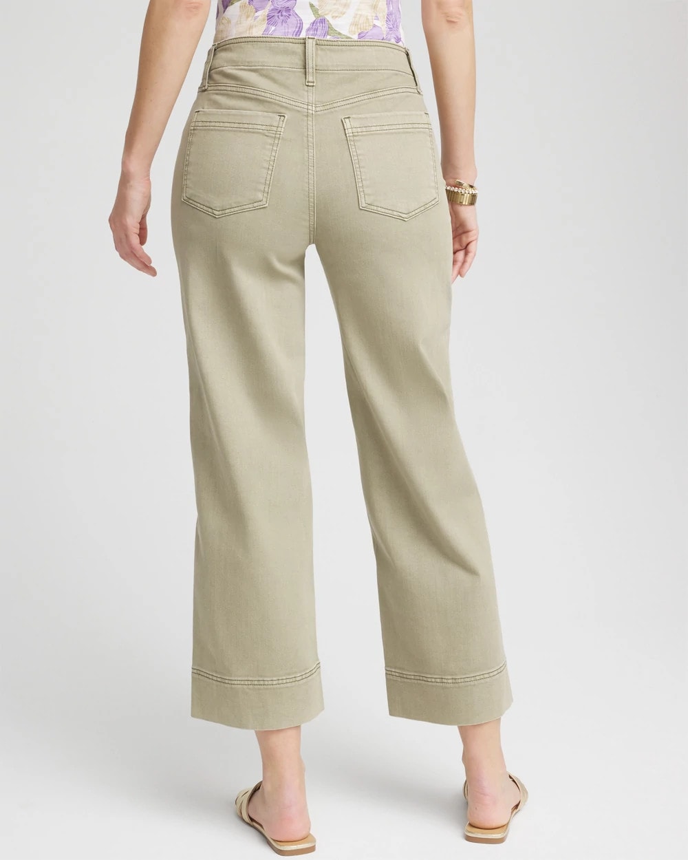 Chico's - Petite Pull-On Wide-Leg Cropped Jeans
