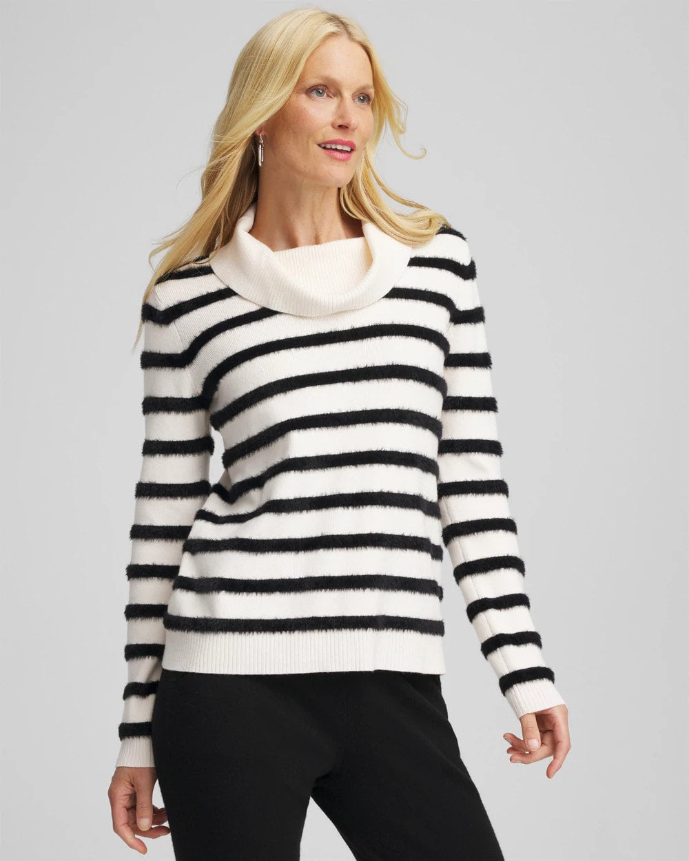 Chico's - Zenergy® Luxe Eyelash Striped Sweater