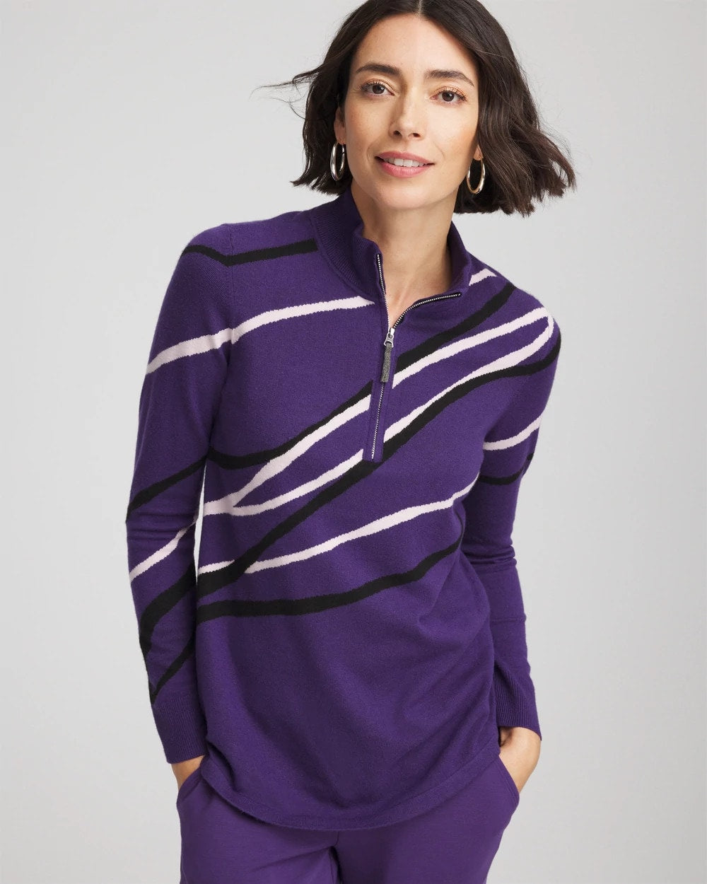 Chico's - Zenergy® Luxe Morocco Half-Zip Pullover