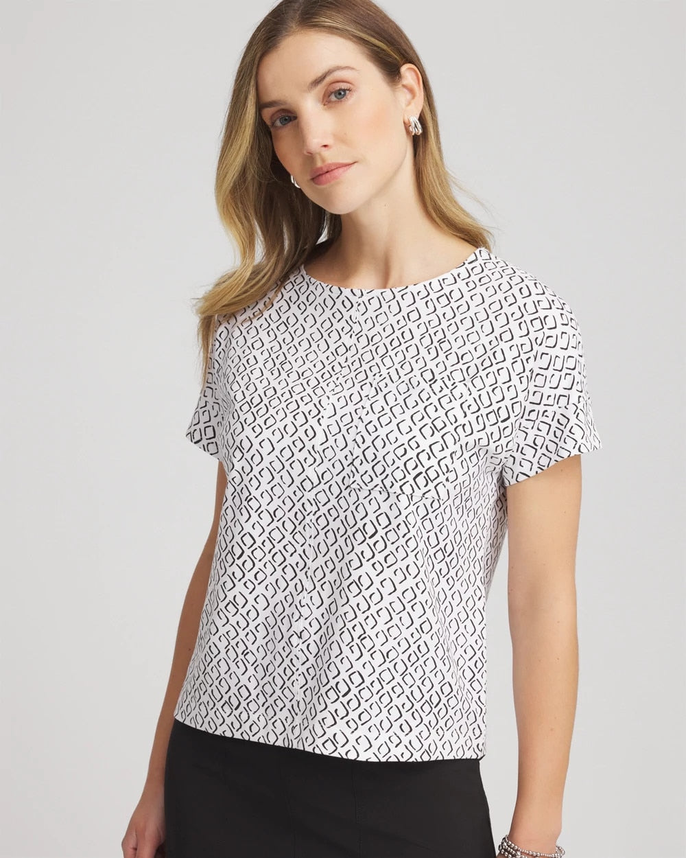 Chico's - Zenergy® UPF Geo-Print Dolman Top