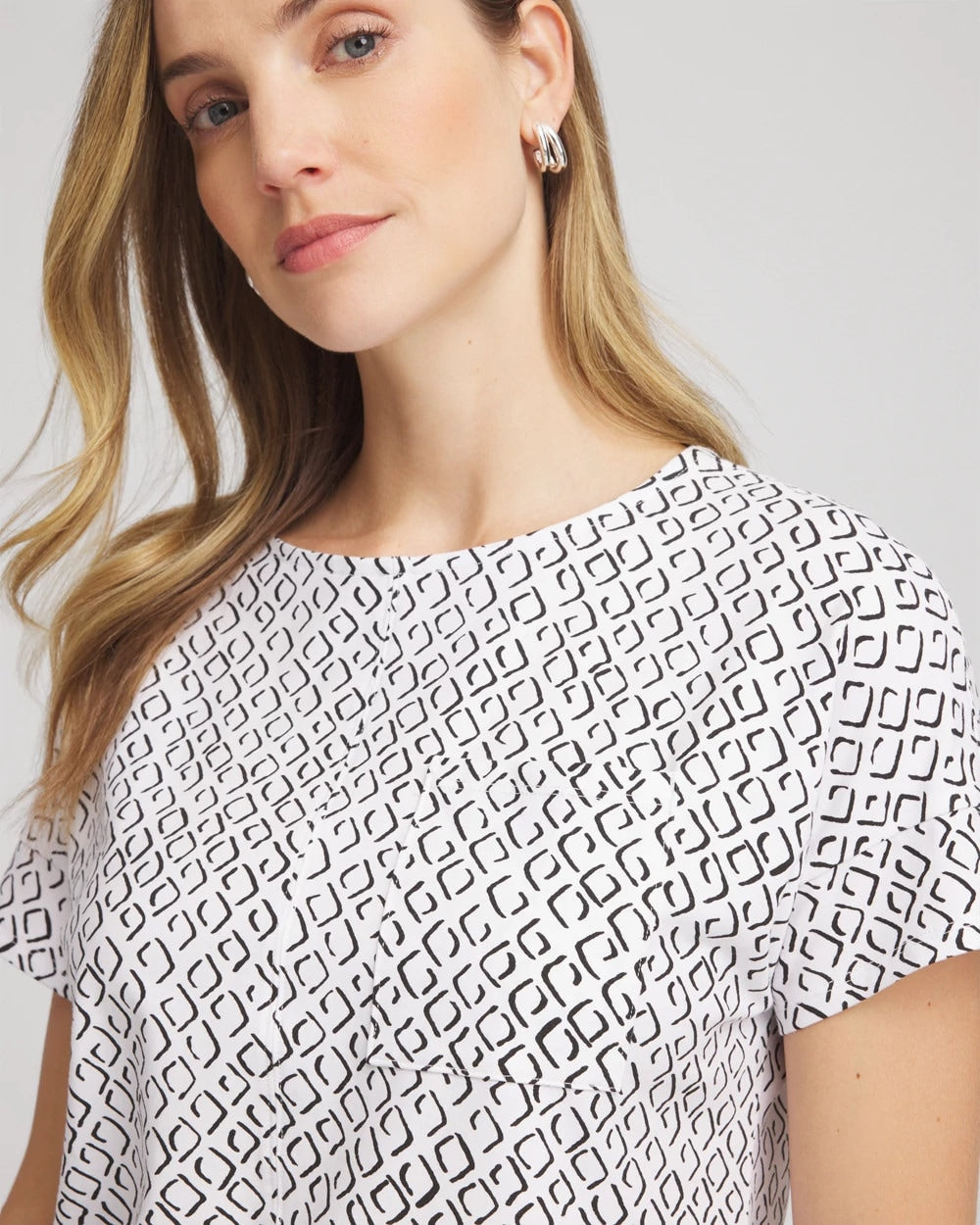 Chico's - Zenergy® UPF Geo-Print Dolman Top