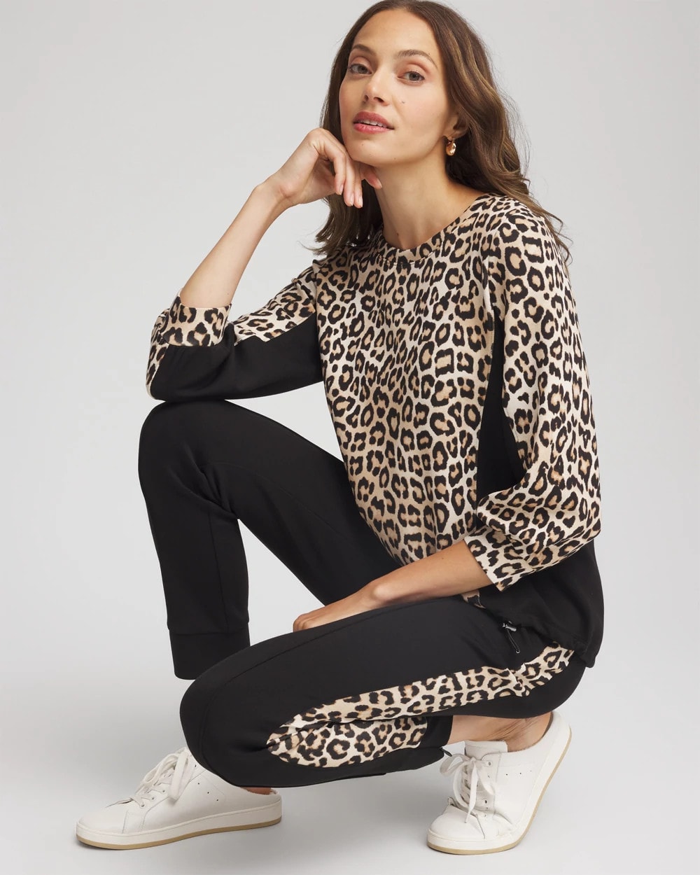 Chico's - Zenergy® Animal-Print Bungee Top