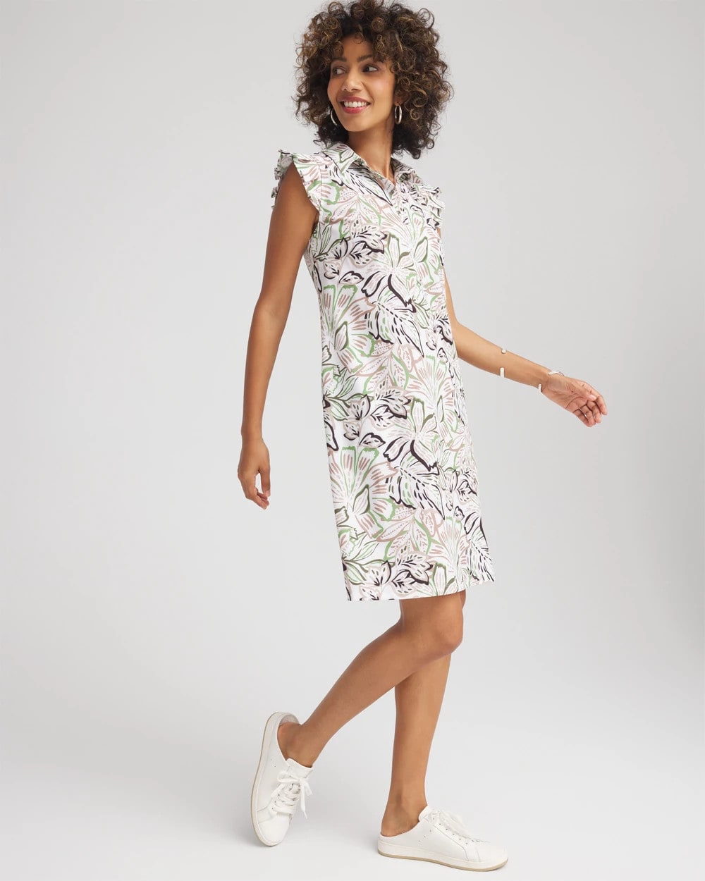 Chico's - Zenergy® UPF Knit Floral Polo Dress