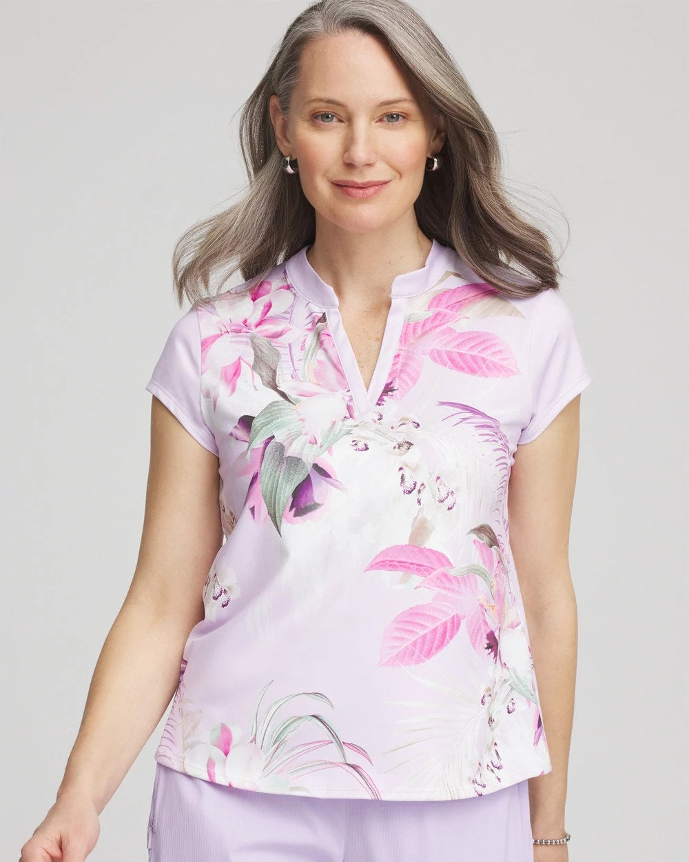 Chico's - Zenergy® UPF Floral Polo
