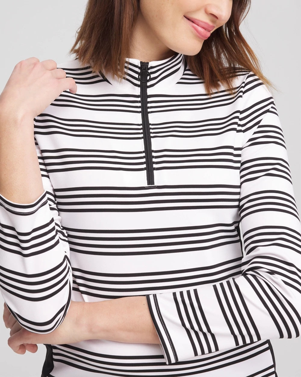 Chico's - Zenergy® UPF Stripe Long Sleeve Top