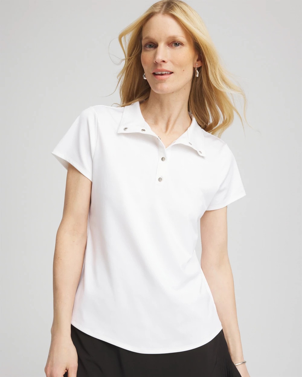 Chico's - Zenergy® UPF Mockneck Short-Sleeve Top