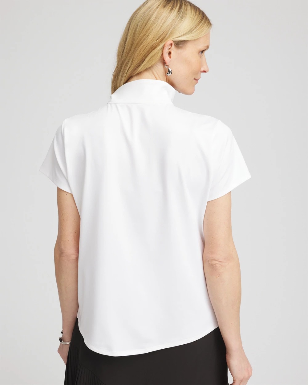 Chico's - Zenergy® UPF Mockneck Short-Sleeve Top