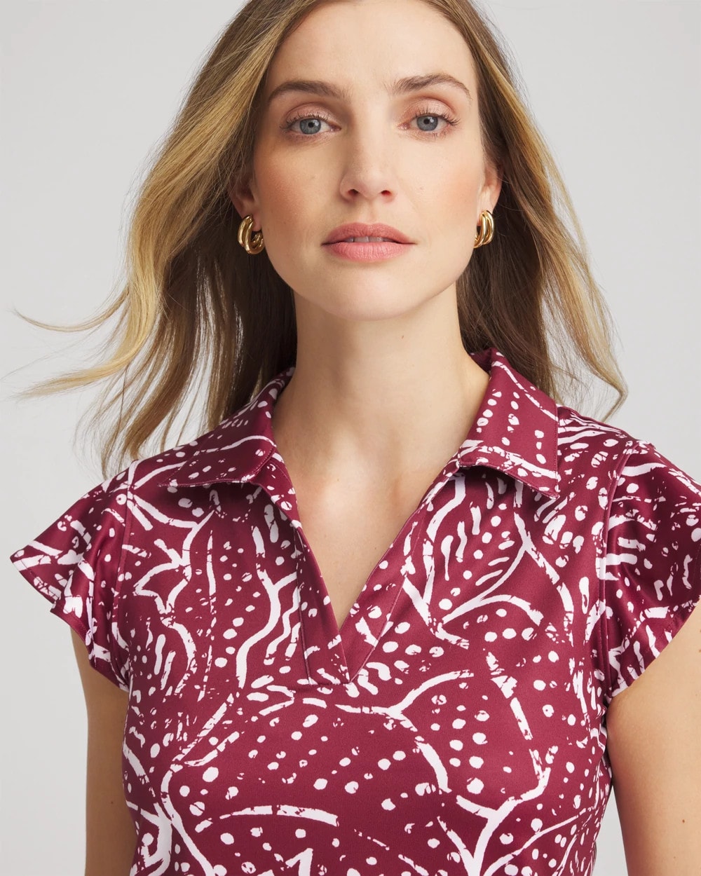 Chico's - Zenergy® UPF Printed Polo Top
