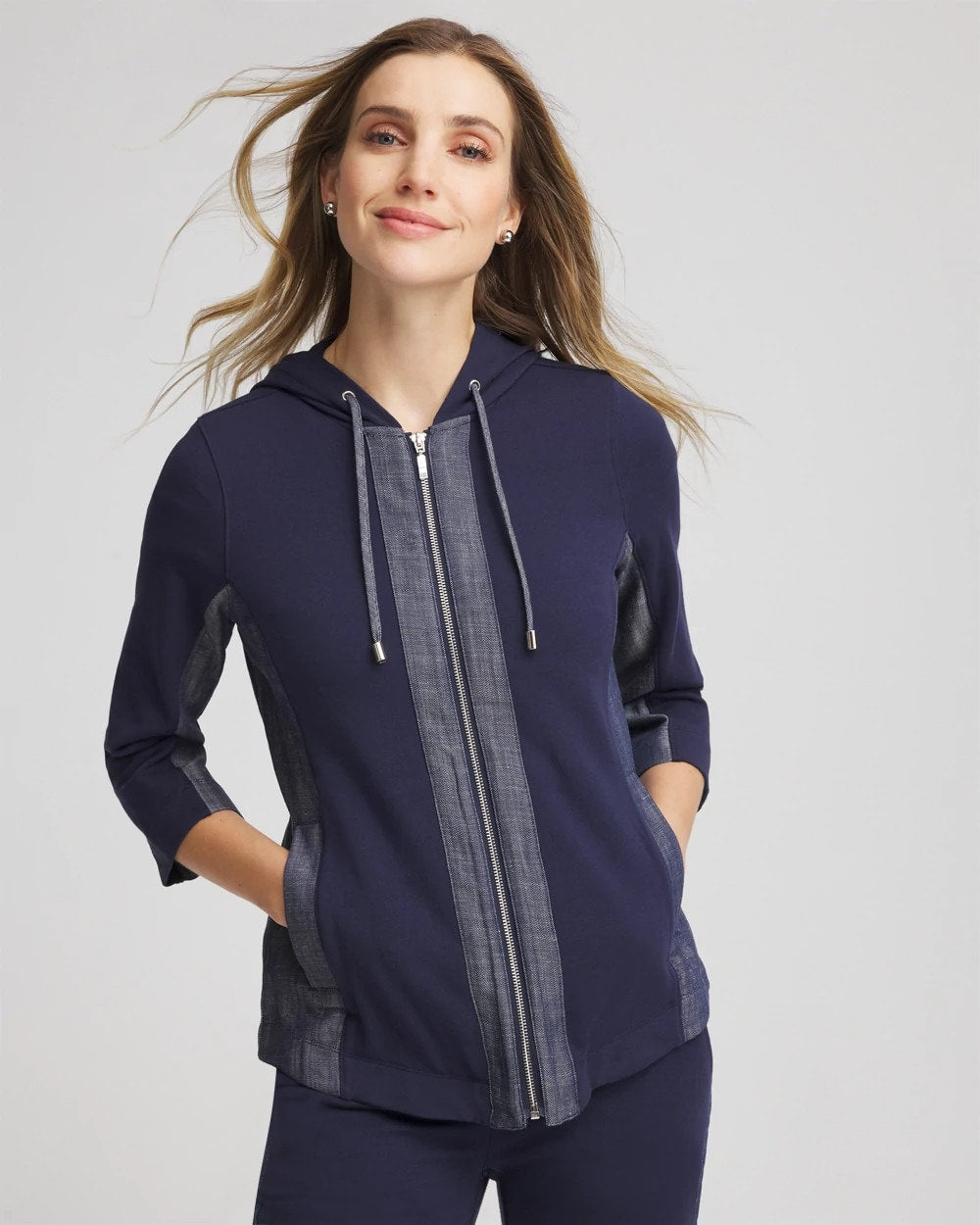 Chico's - Zenergy® French Terry & Chambray Jacket