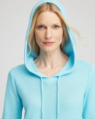 Chico's - Zenergy® Crochet Knit Hooded Pullover Top