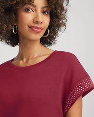Chico's - Zenergy® Embellished Short-Sleeve Top