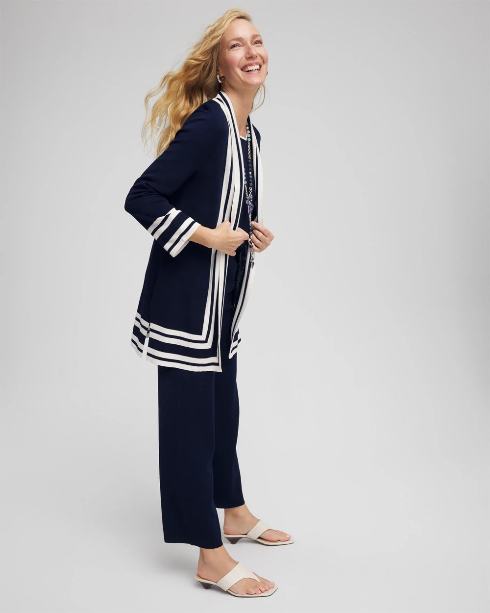 Chico's - Travelers™ Contrast Border Cardigan