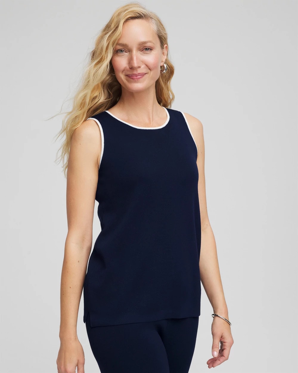 Chico's - Travelers™ Tipped Sweater Shell Tank