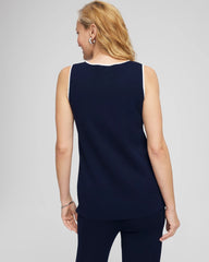 Chico's - Travelers™ Tipped Sweater Shell Tank