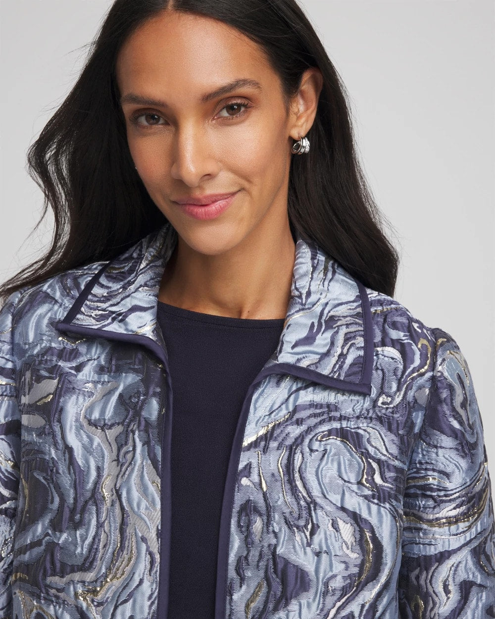 Chico's - Travelers™ Jacquard Swirl Jacket