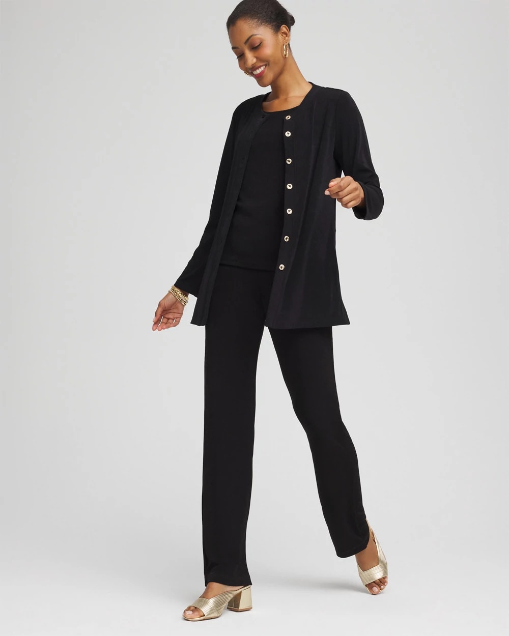 Chico's - Travelers™ Collection Scoopneck Shirt Jacket
