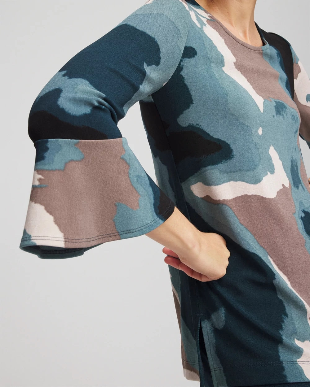 Chico's - Travelers™ Crystal Flounce Sleeve Tunic