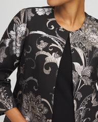 Chico's - Travelers™ Collection Jacquard Floral Shine Jacket