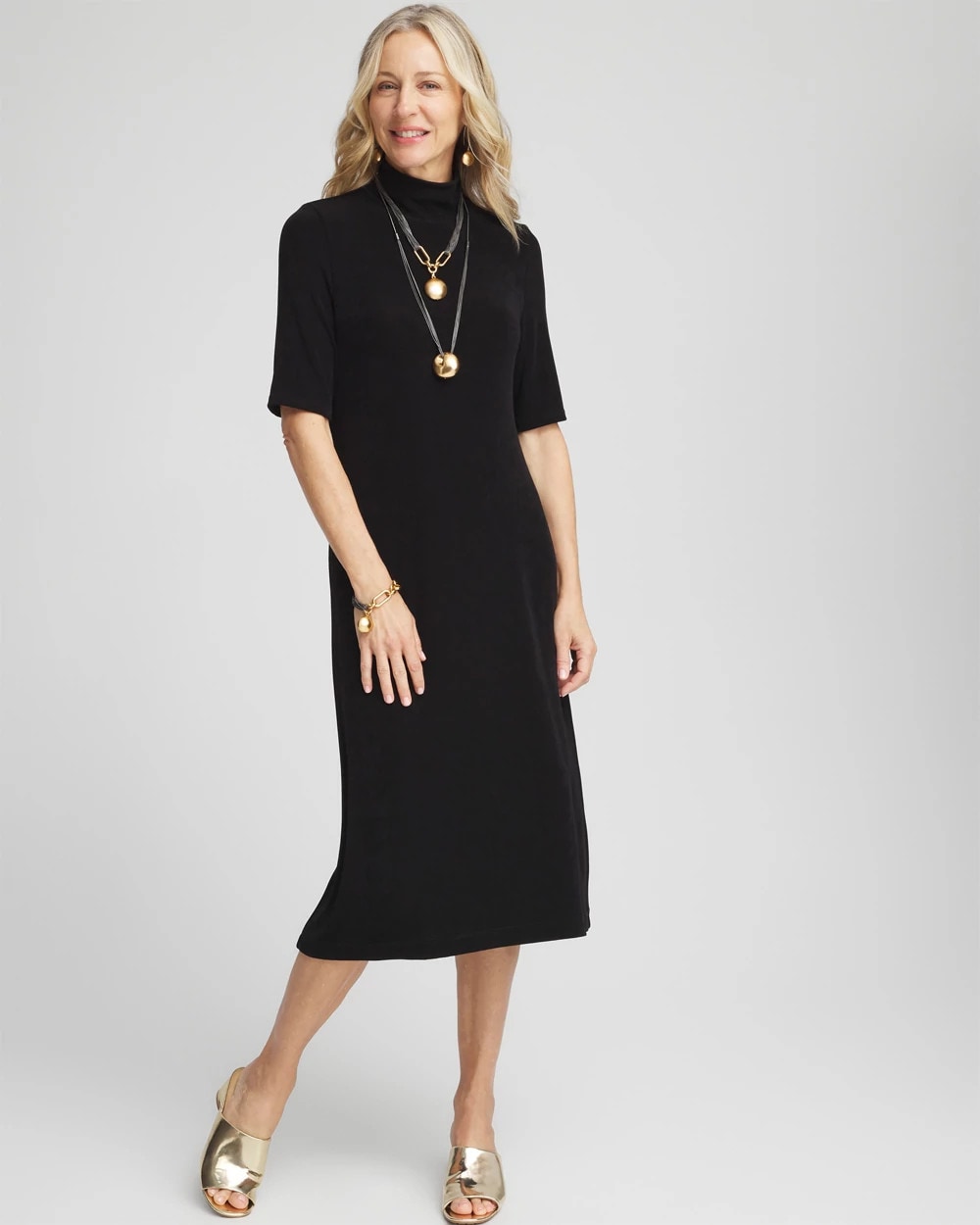 Chico's - Travelers™ Mockneck Midi Dress