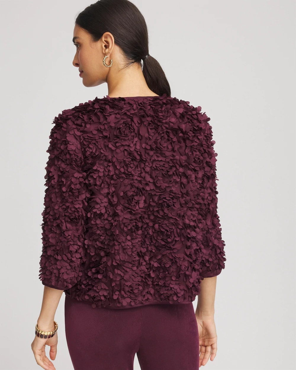 Chico's - Travelers™ Collection Textured Rosette Jacket