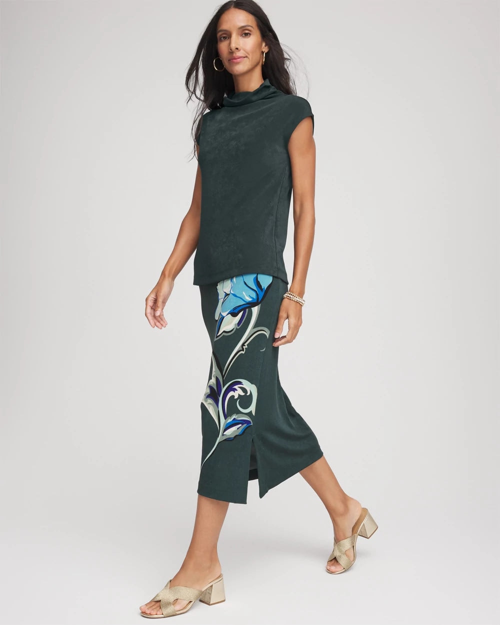 Chico's - Travelers™ Artisanal Midi Skirt