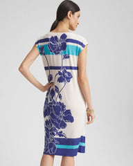 Chico's - Travelers™ Wildflower Cap-Sleeved Column Dress