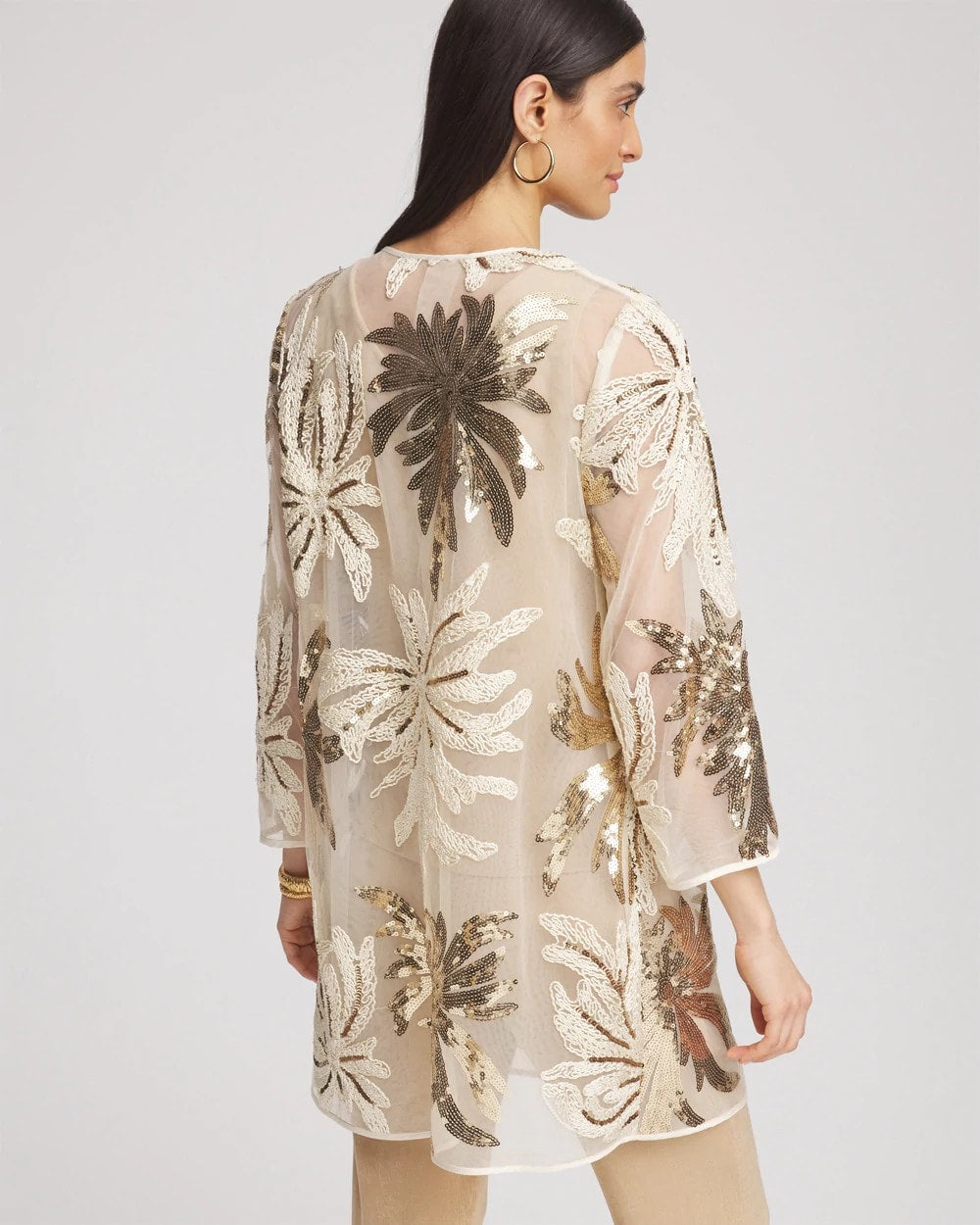 Chico's - Travelers™ Collection Sequin-Mesh Jacket