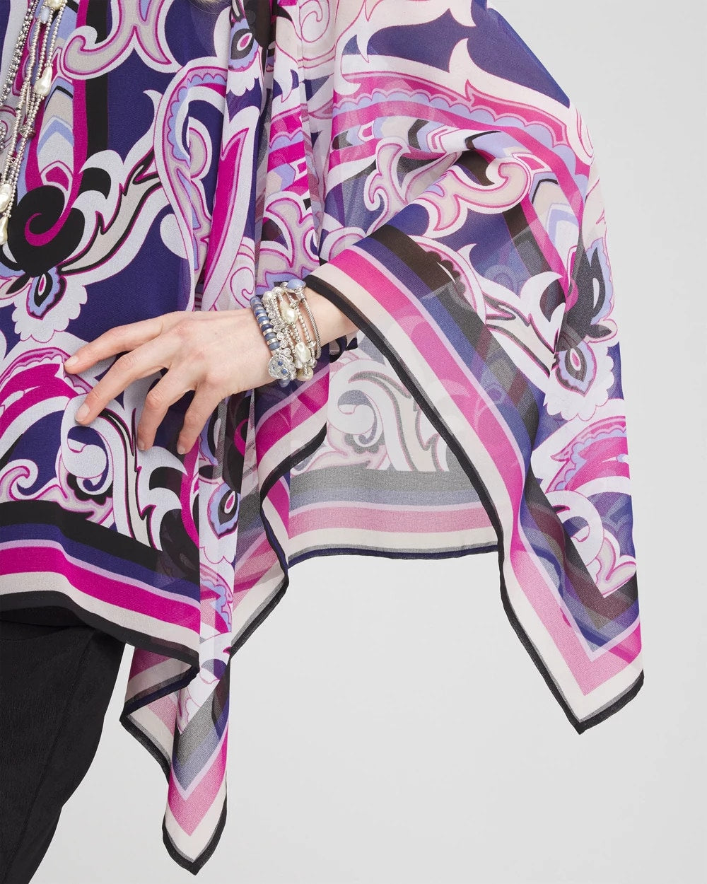 Chico's - Travelers™ Paisley Chiffon Layered Top