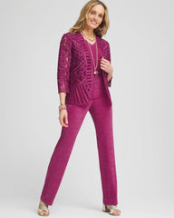 Chico's - Travelers™ Collection Embroidered Lace Cutwork Jacket