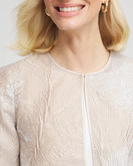 Chico's - Travelers™ Collection Metallic 3/4 Sleeve Jacket