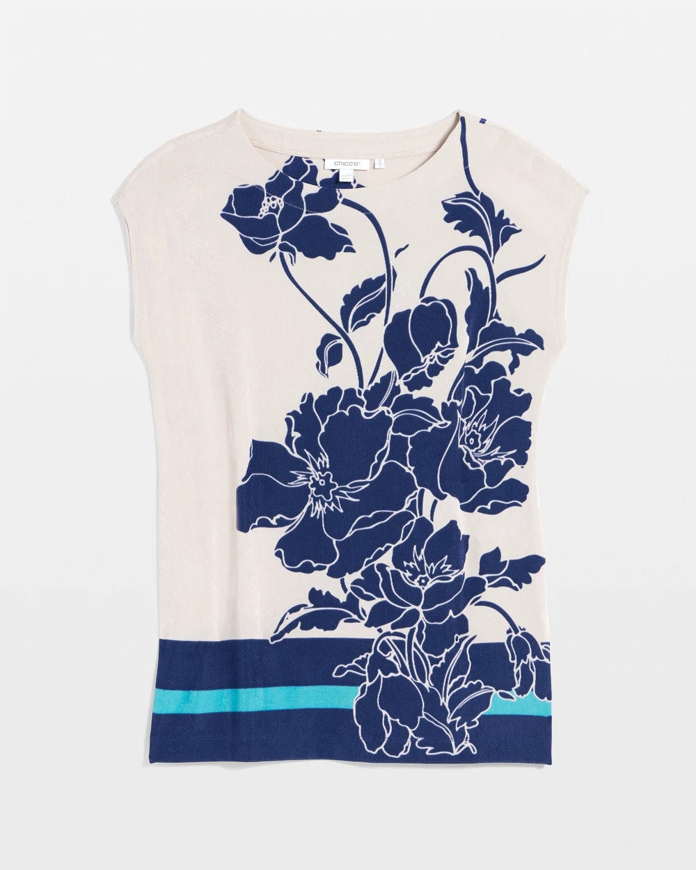 Chico's - Travelers™ Wildflower Cap-Sleeved Tunic