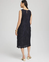 Chico's - Travelers™ Mesh Appliqué Midi Dress