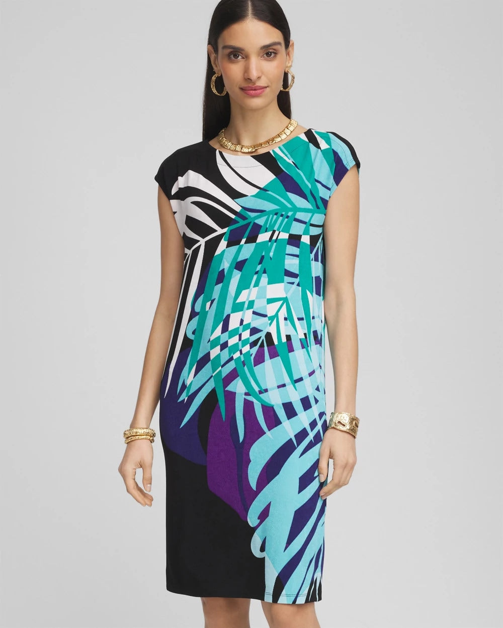Chico's - Travelers™ Tropical Nights Column Dress