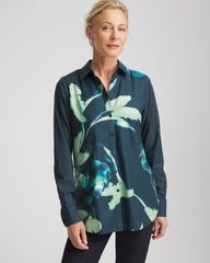 Chico's - No Iron™ Glacial Flora Sateen Shirt