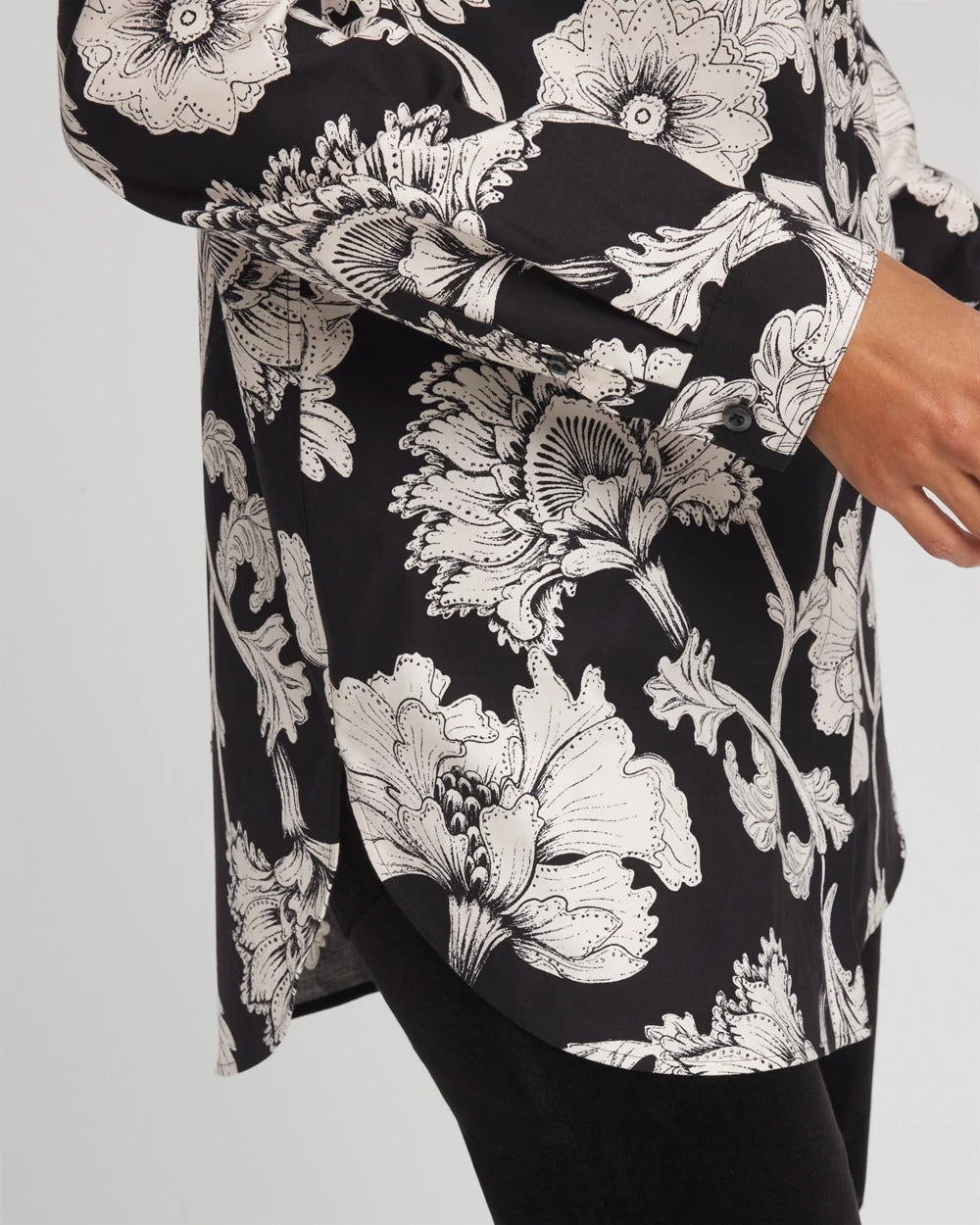 Chico's - No Iron™ Bryne Bloom Stretch Tunic