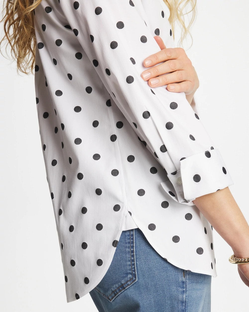 Chico's - No Iron™ Stretch Perfect Dots Shirt
